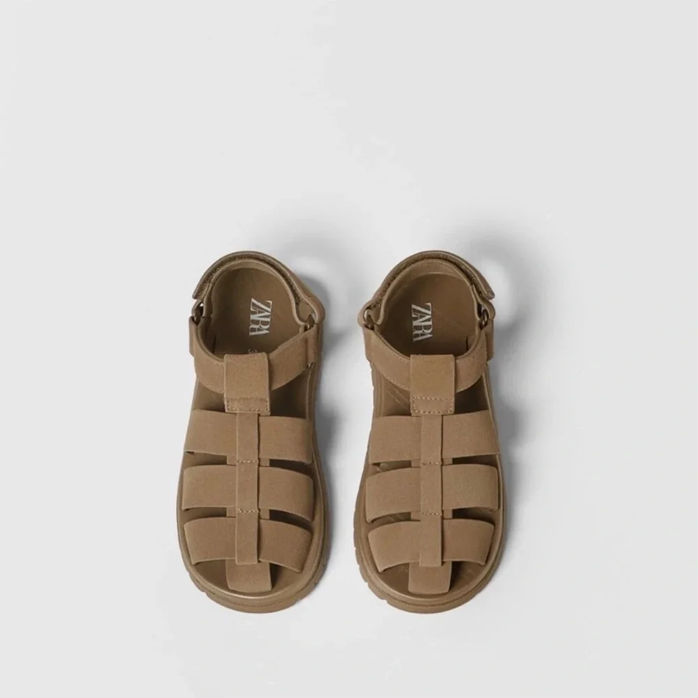 Zara leather fisherman sandals